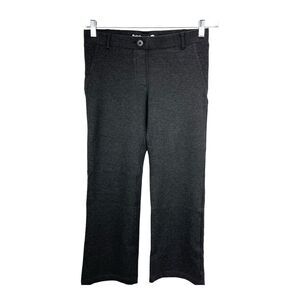 Betabrand Boot Cut Stretch Dress Yoga Pants Sz MEDIUM Ankle Charcoal Gray